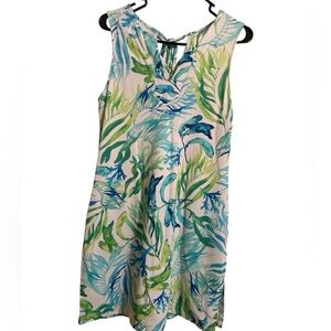 Tommy Bahama Blue and Green Island Cay Romper Swim Coverup Size XS .